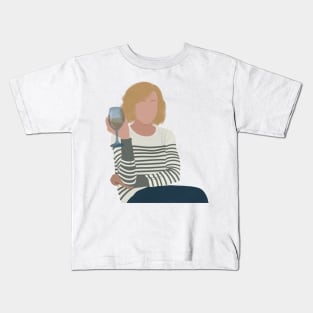 Modern Family Claire with Drink Meme Fan Art Kids T-Shirt